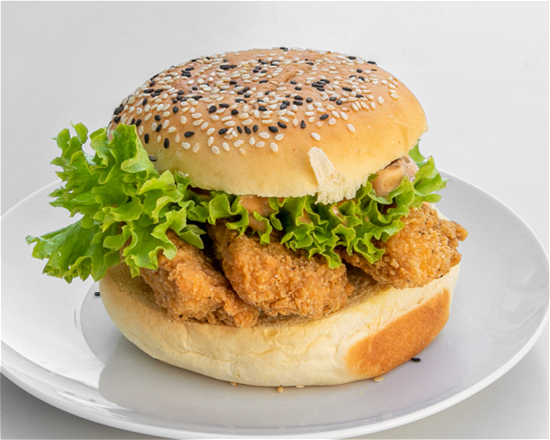 The Lady chicken burger